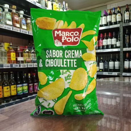 Papas fritas Marco Polo Caseras Crema  y Ciboulette 180 g
