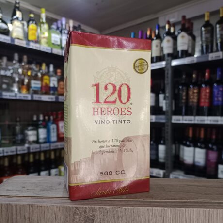 Vino Tinto 120 Héroes Cabernet Sauvignon Tetra 500cc