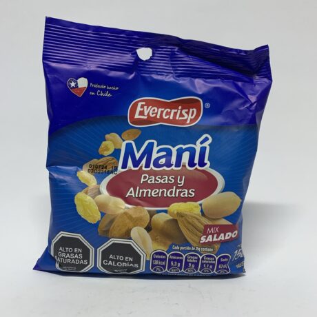 Maní mix salado Pasas y Almendras 150g