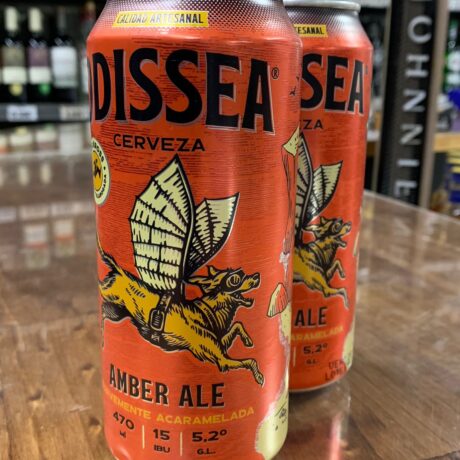 Cerveza Kross Odissea Amber Ale Lata suavemente acaramelada 5,2° 470ml