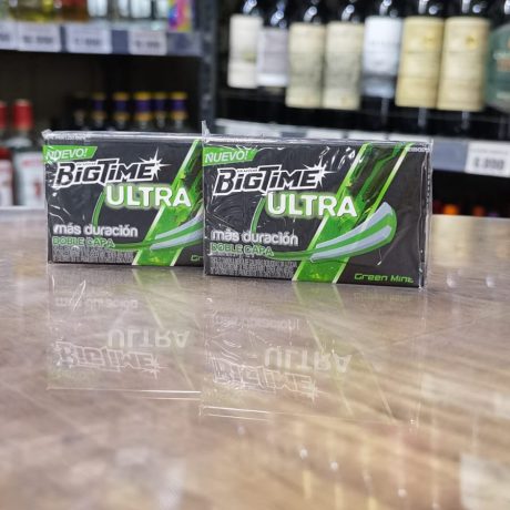 Chicle Bigtime Ultra Green Mint 24g.