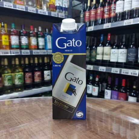 Vino Gato Merlot Tetra 12°G.L 1Lt