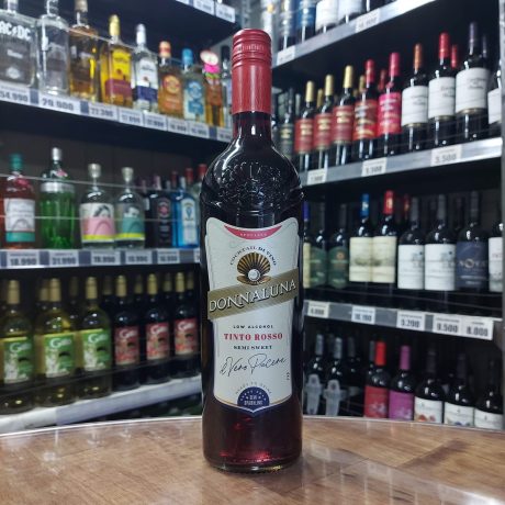 Cóctel de Vino Donnaluna Tinto Rosso Semi Sweet Low Alcohol 5,5° G.L. 750ML
