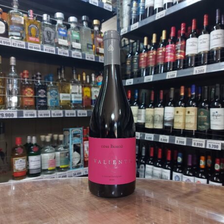 Vino Tinto Valiente Cabernet Sauvignon casa Bauzá 13.8°G.L. 750ml