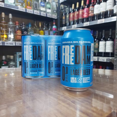 Cerveza Sin Alcohol Free Damm Non-Alcoholic Lager Beer 0,0%ALC.VOL 330ml