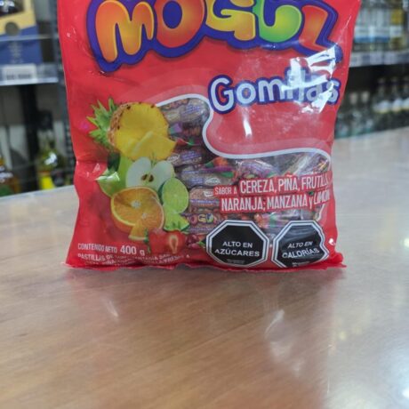 Gomitas Mogul sabores.
