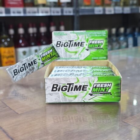 Chicle Bigtime Fresh Mint sin azúcar 11gr
