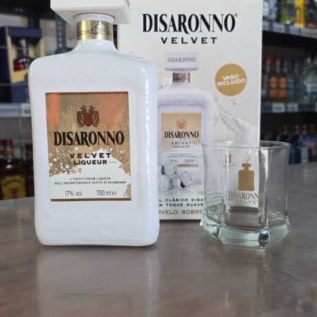 Licor Disaronno Amaretto Velvet 700ml / 17° + Vaso