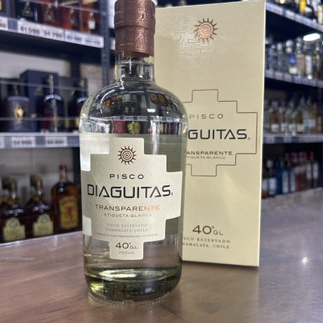 Pisco Diaguitas Transparente Etiqueta Blanca Reservado 40GL 750ml