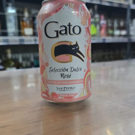 Cóctel de Vino Gato Selección Dulce Gasificado Rosé 350ml/ 8°